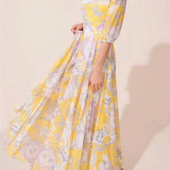 Yumi Kim Yellow and White Floral Maxi Sundress - Picture 3 of 13